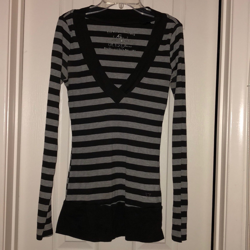 V-Neck Long Sleeve Shirt